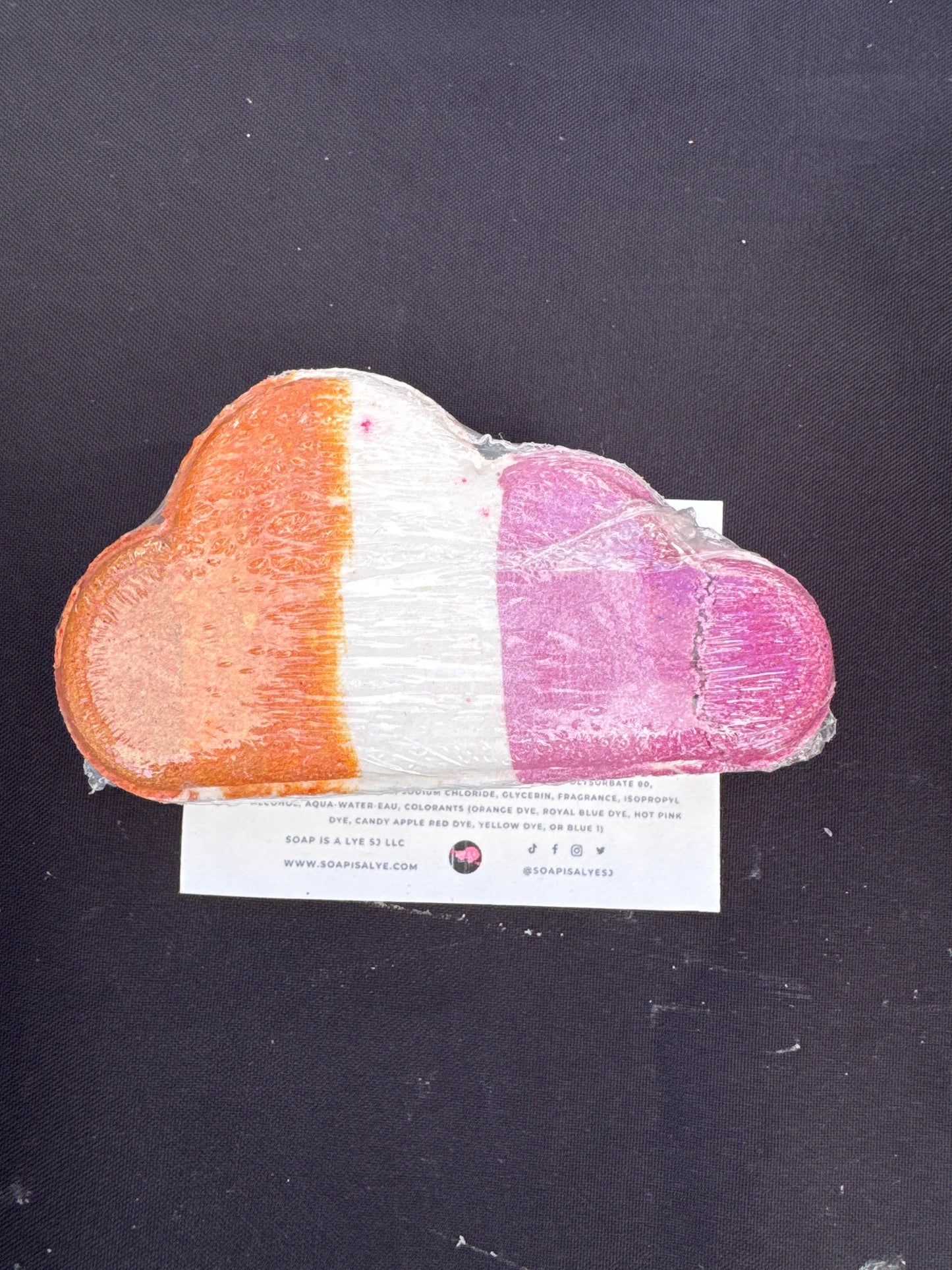 lesbian pride bath bomb