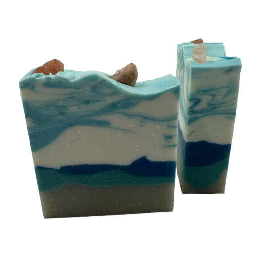 Sea glass artisan soap