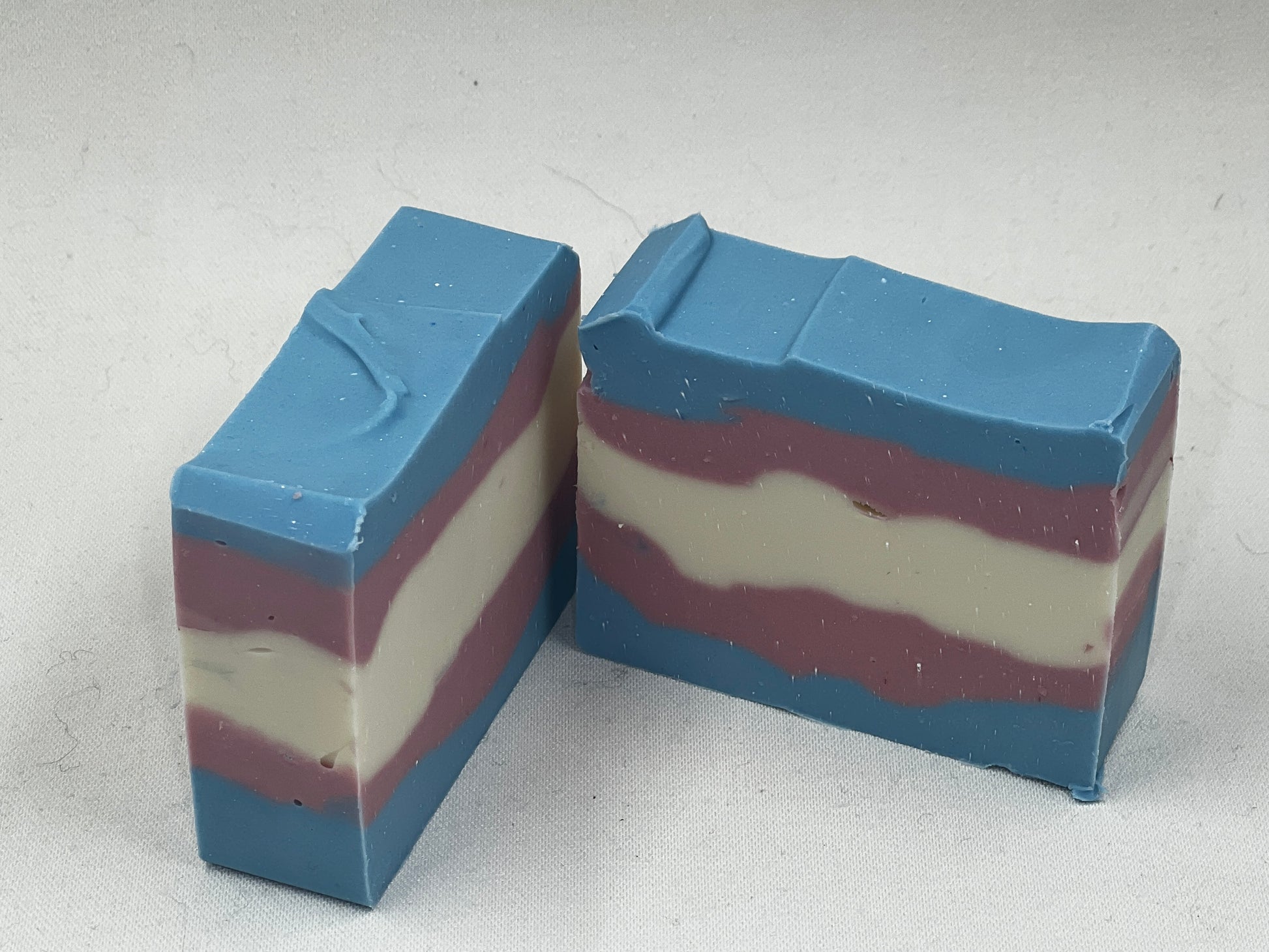 Pride Collection Artisan Soap made in San Jose California Trans Pride Bi pride Pan Pride Rainbow Clouds bath bomb